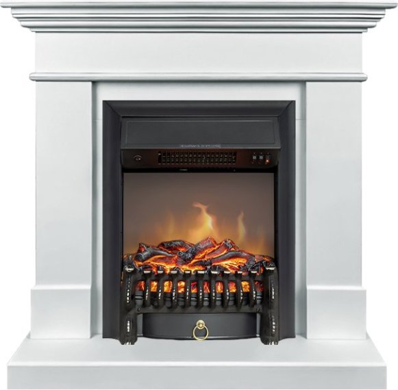 Каминокомплект Royal Flame California STD SFT с очагом Fobos FX M Black белый (разборный)