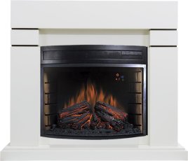 Каминокомплект Royal Flame Lindos белый с очагом Dioramic 28 LED FX