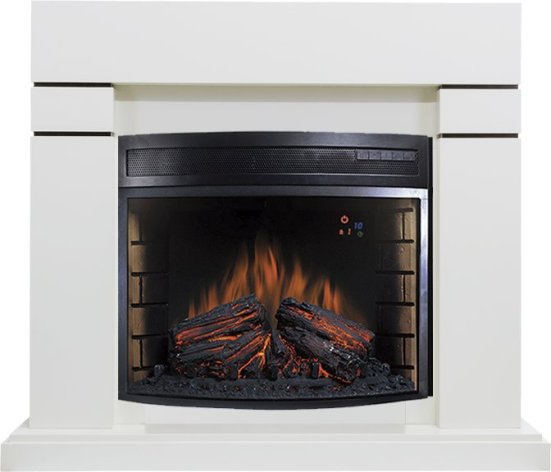 Каминокомплект Royal Flame Lindos белый с очагом Dioramic 28 LED FX